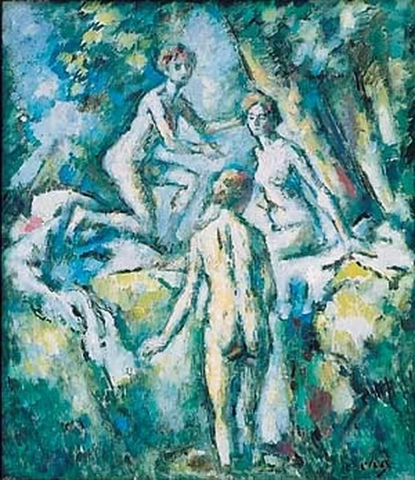 Charles Guérin - Tre bagnanti